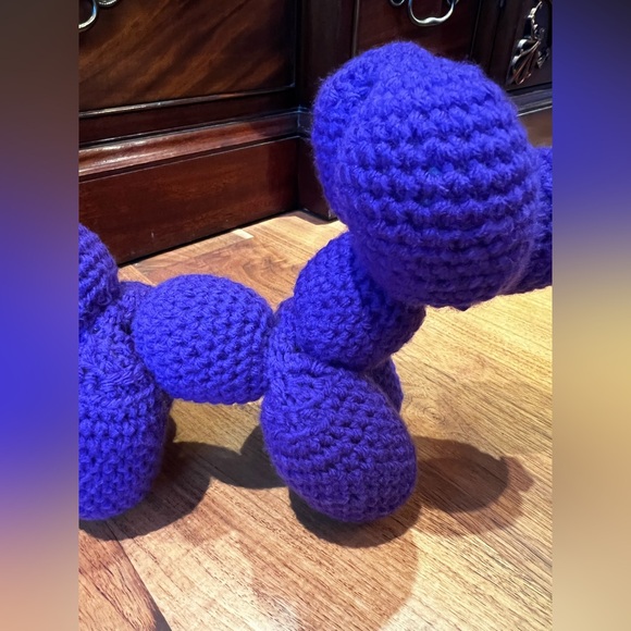 Hand Crocheted Balloon Dog Animal Plushie! - Picture 6 of 12
